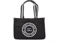 Marc Jacobs Medium Black Canvas Fabric Shoulder Convertible Tote Purse Bag