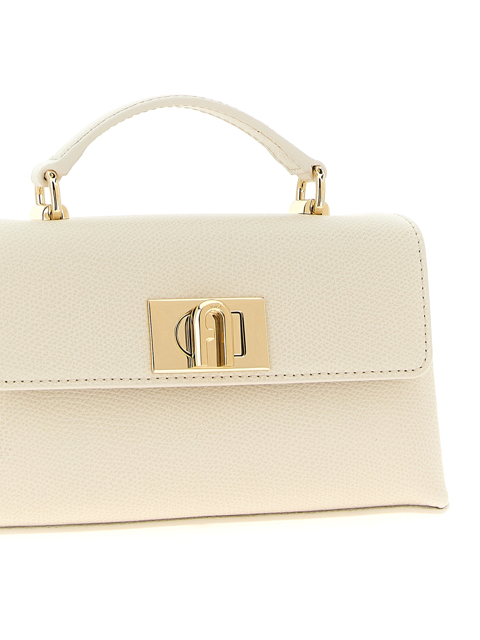 Furla White Leather Crossbody Bag