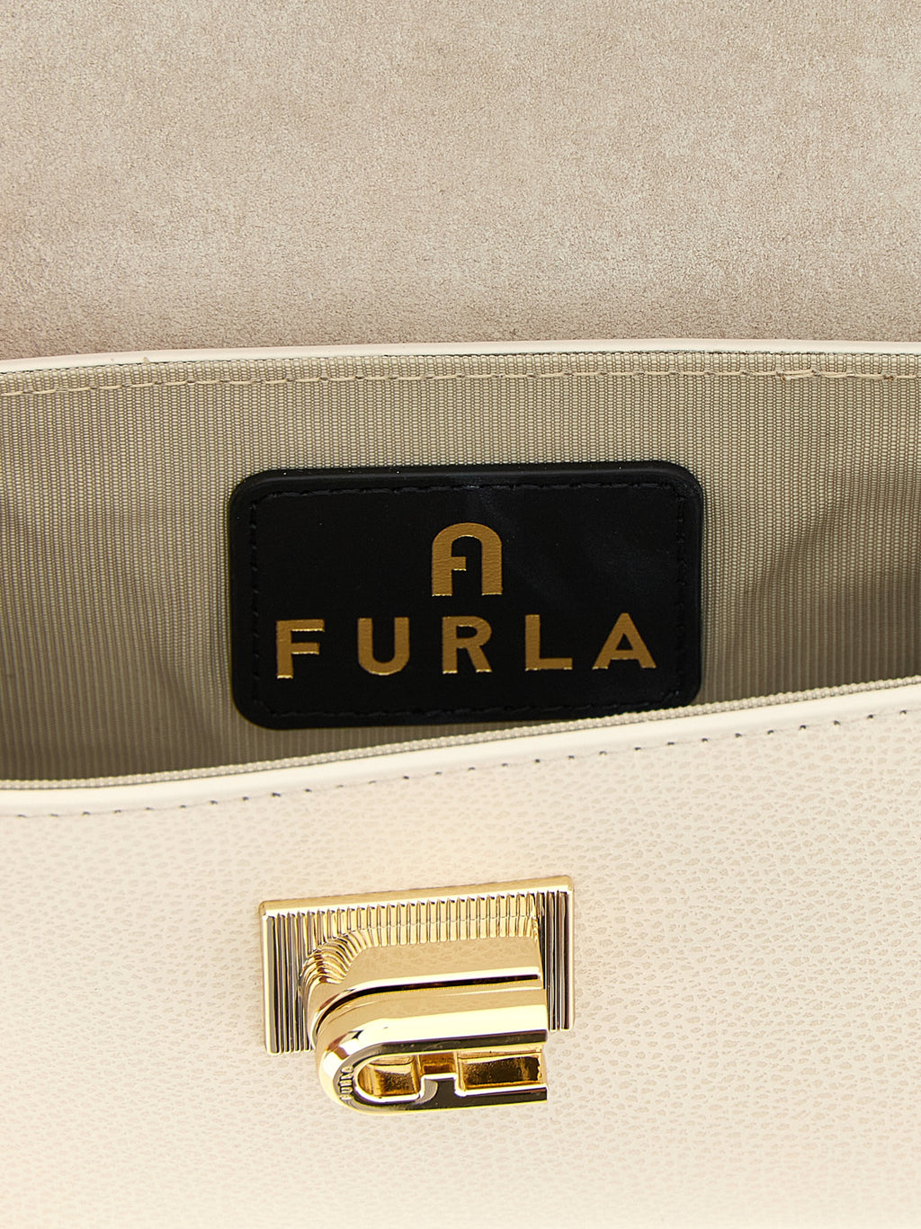 Furla White Leather Crossbody Bag