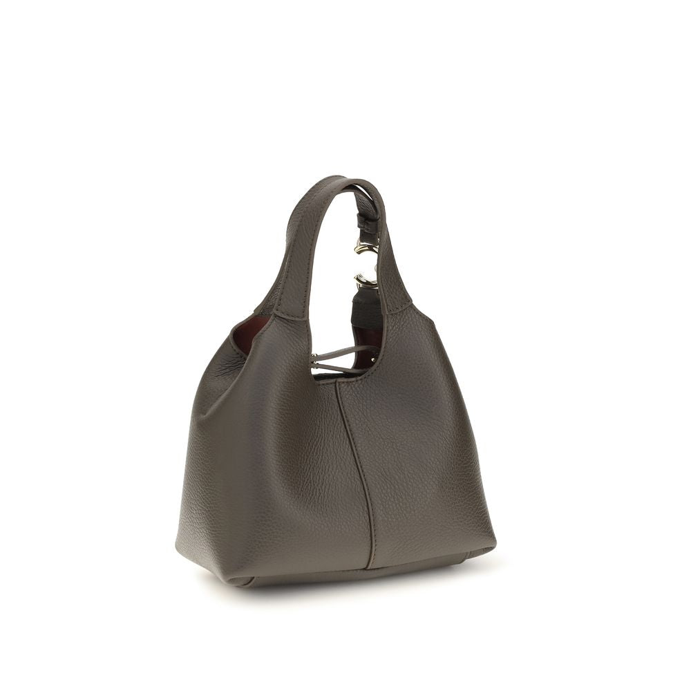 Coccinelle Brown Calf Leather Bos Taurus Shoulder Bag