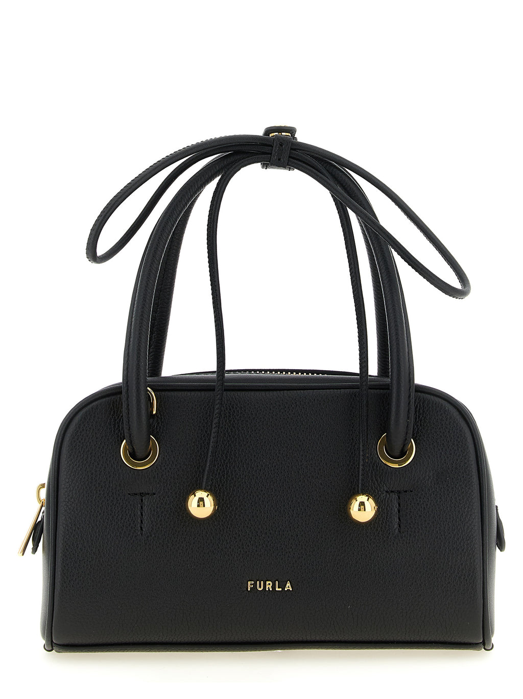 Furla Black Calfskin Handbag