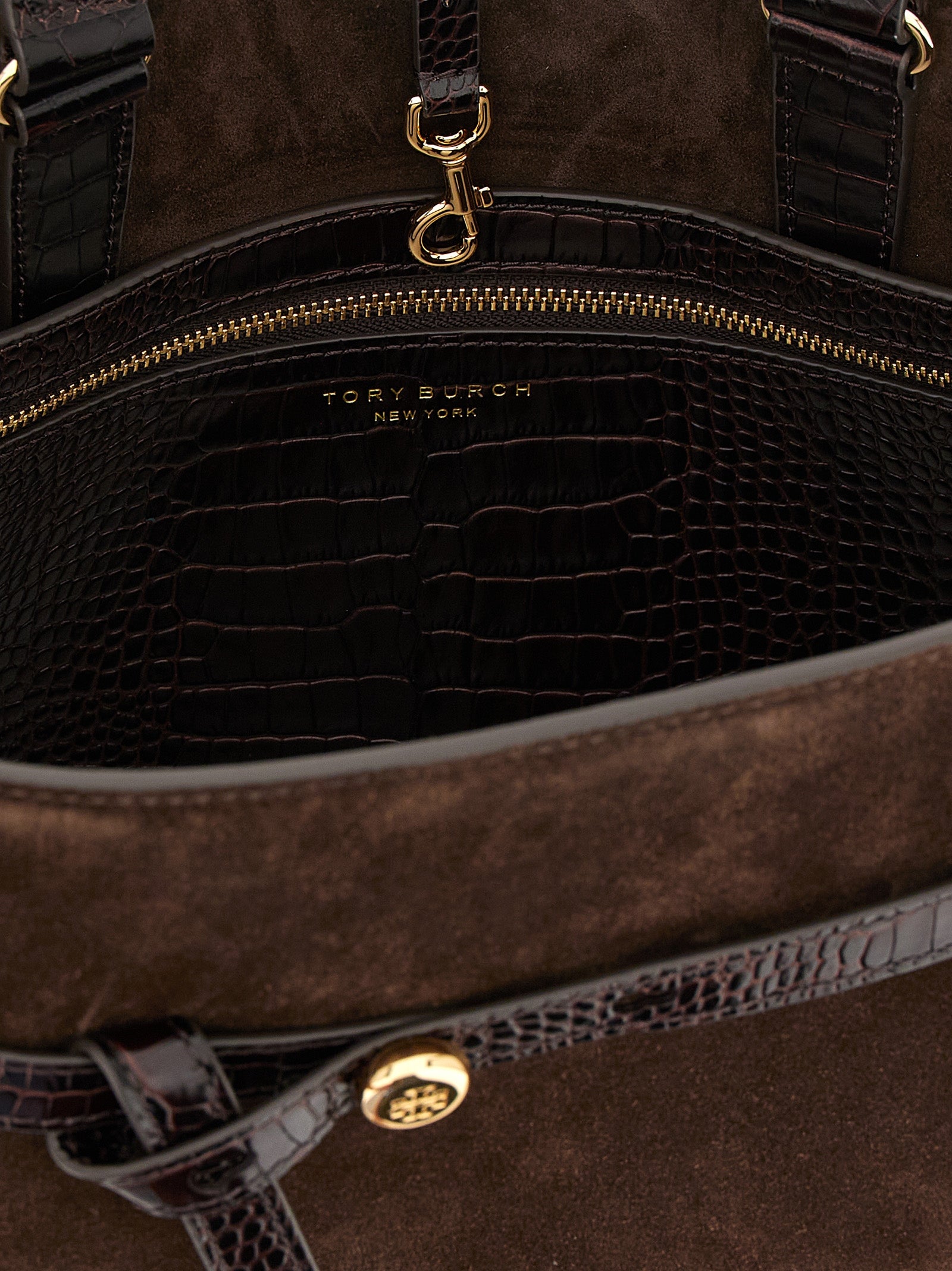 Tory Burch Brown Bovine Leather Crossbody Bag