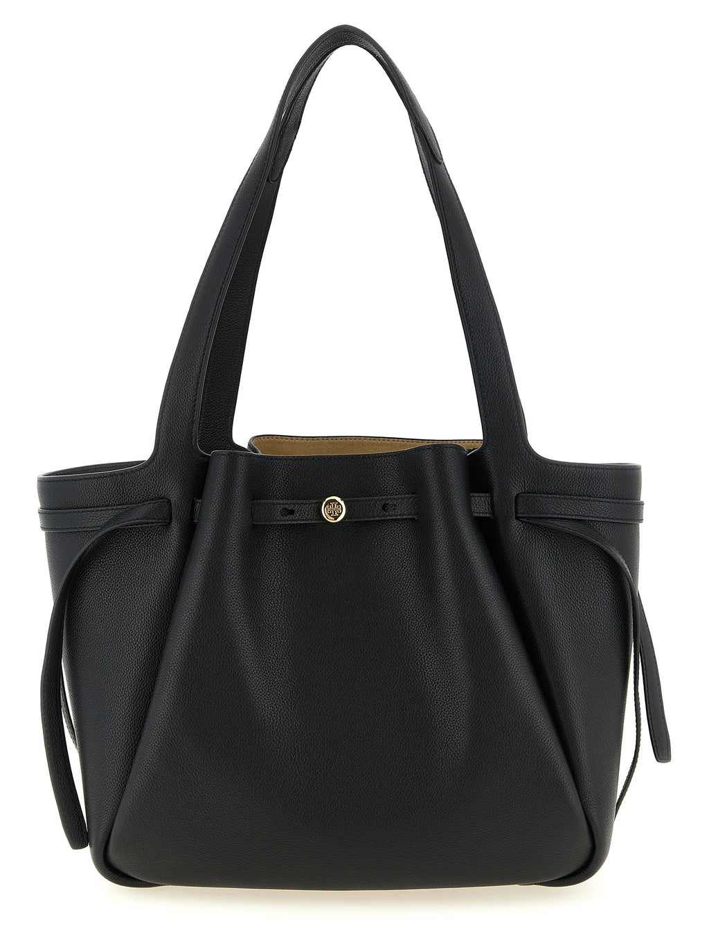 Tory Burch Black Cowhide Tote Bag