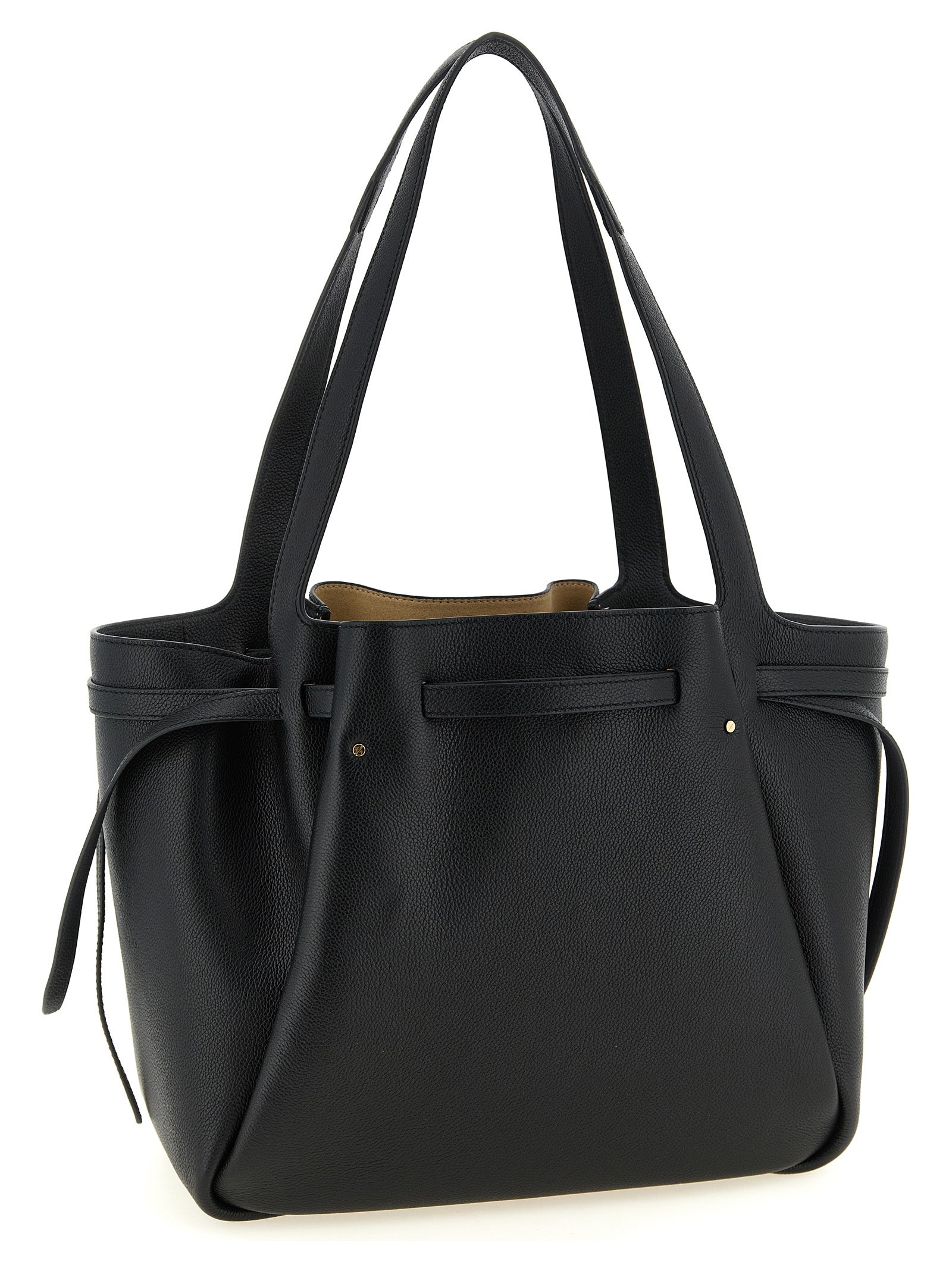 Tory Burch Black Cowhide Tote Bag