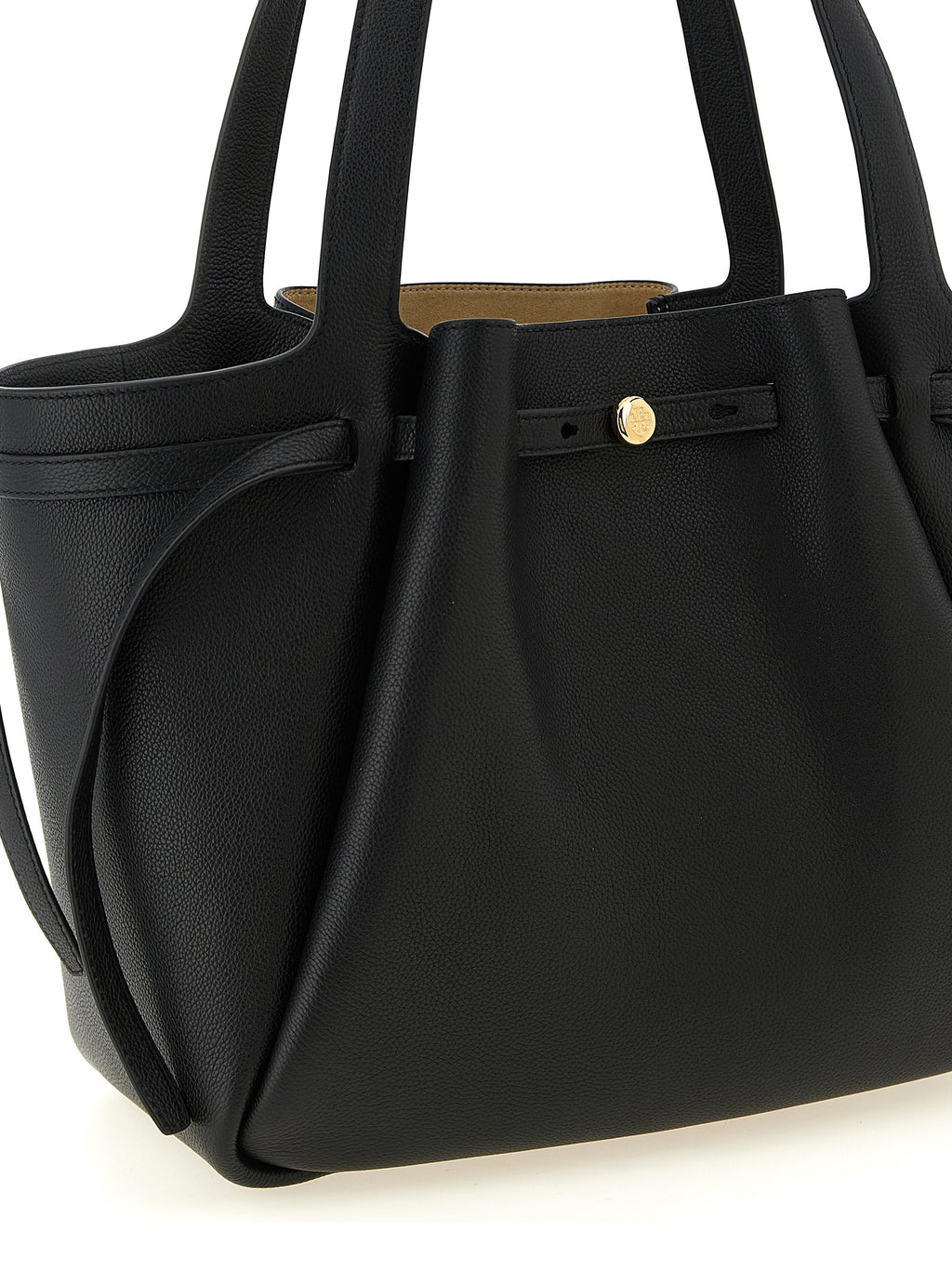 Tory Burch Black Cowhide Tote Bag