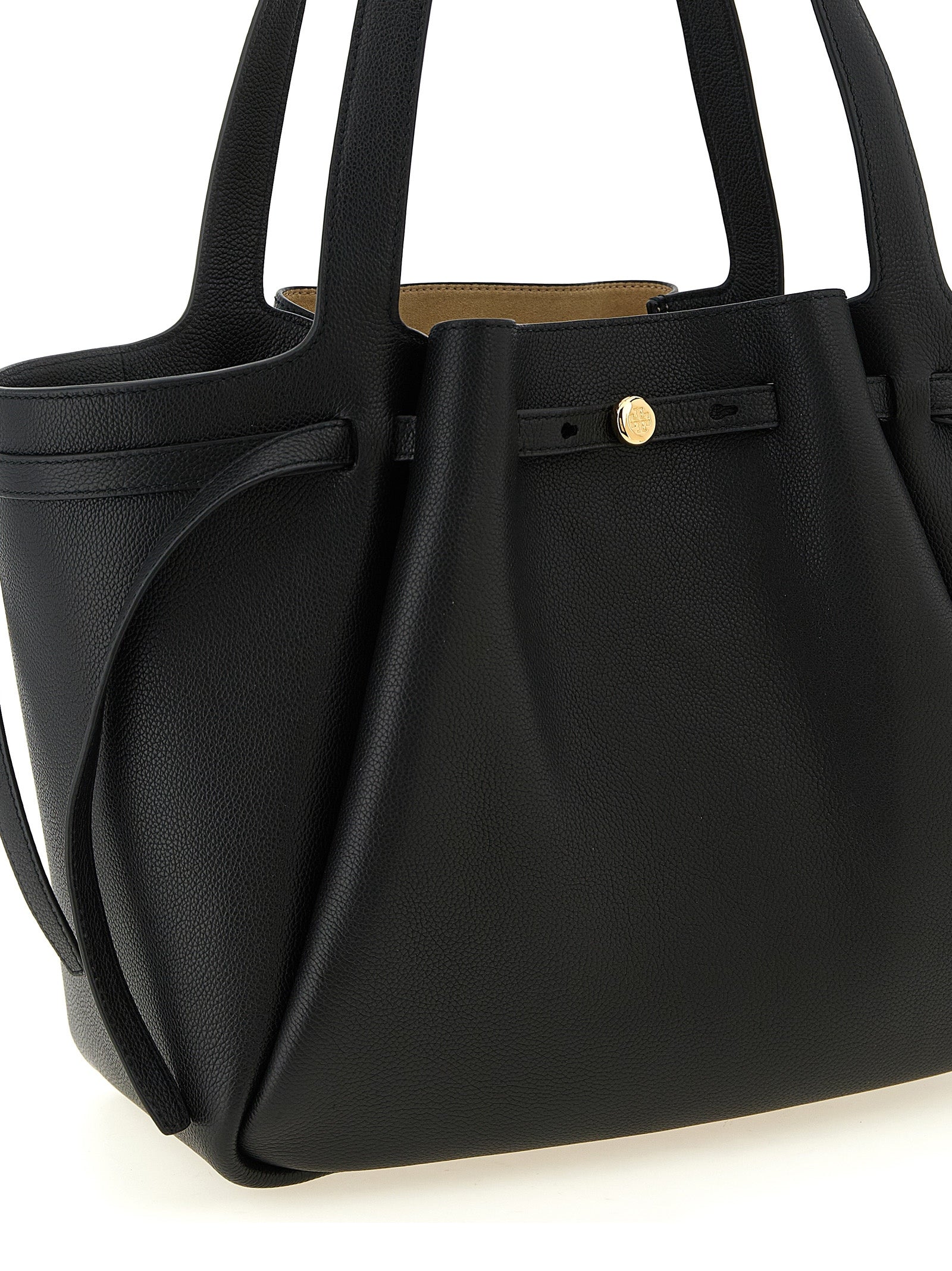 Tory Burch Black Cowhide Tote Bag