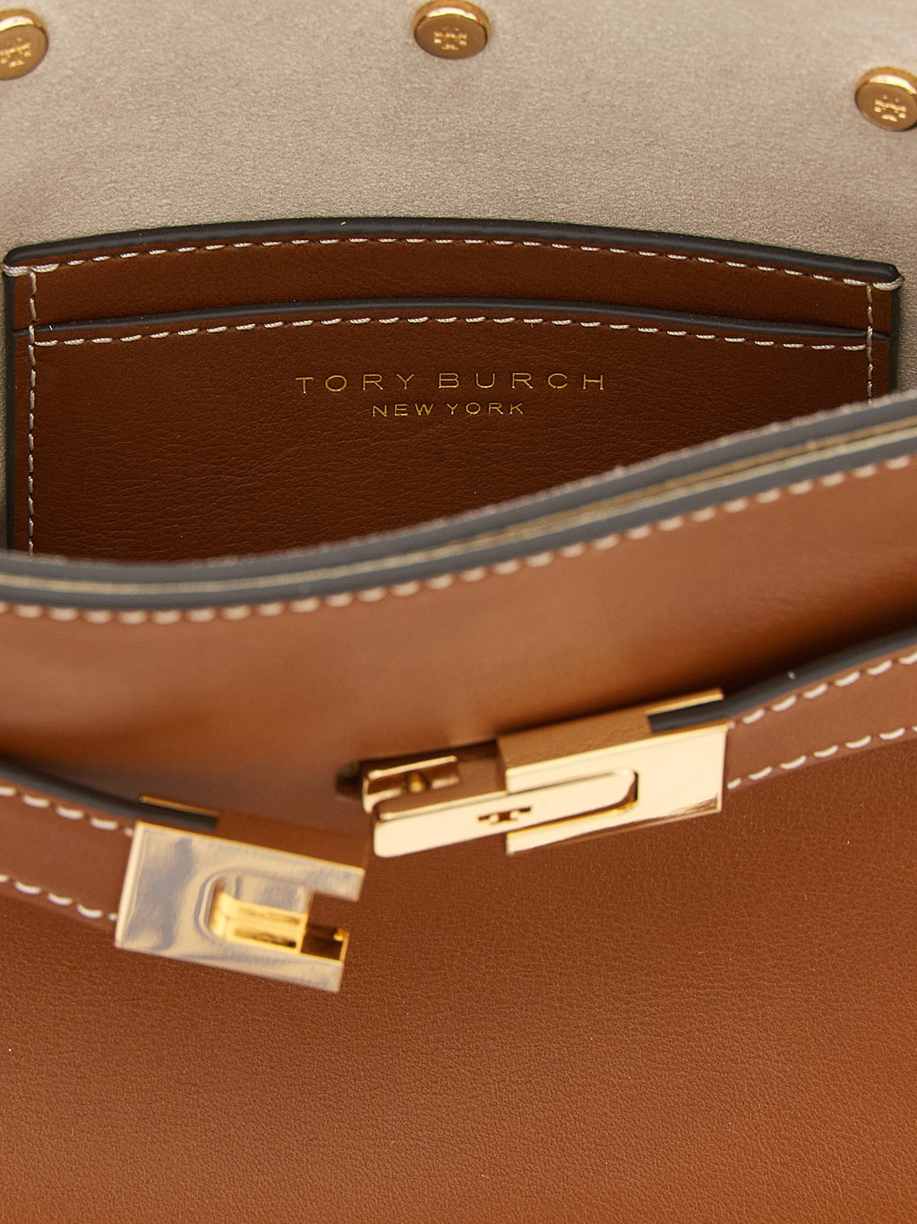 Tory Burch Brown Cowhide Crossbody Bag