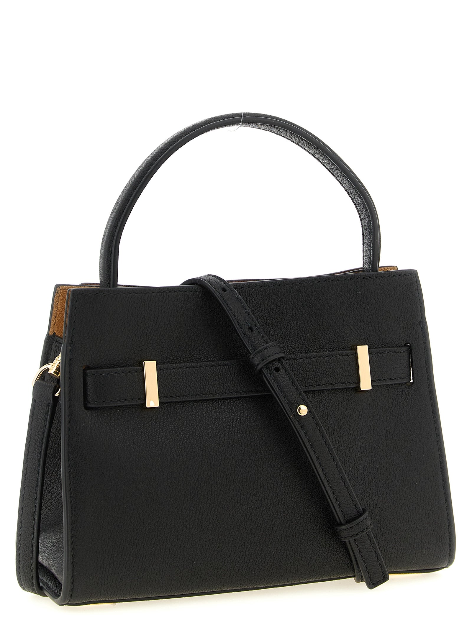 Tory Burch Black Lambskin Crossbody Bag