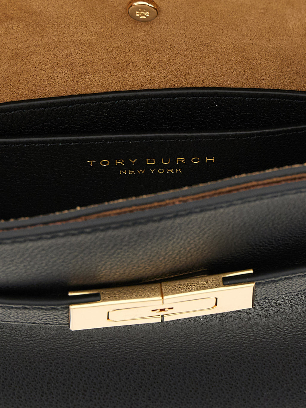 Tory Burch Black Lambskin Crossbody Bag