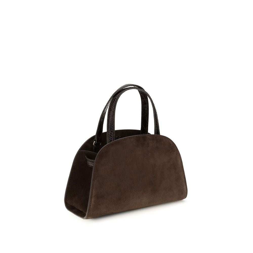 Tory Burch Brown Suede Leather Handbag