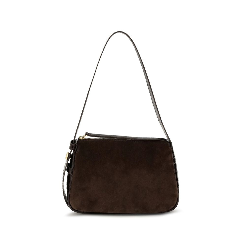 Tory Burch Brown Suede Leather Shoulder Bag