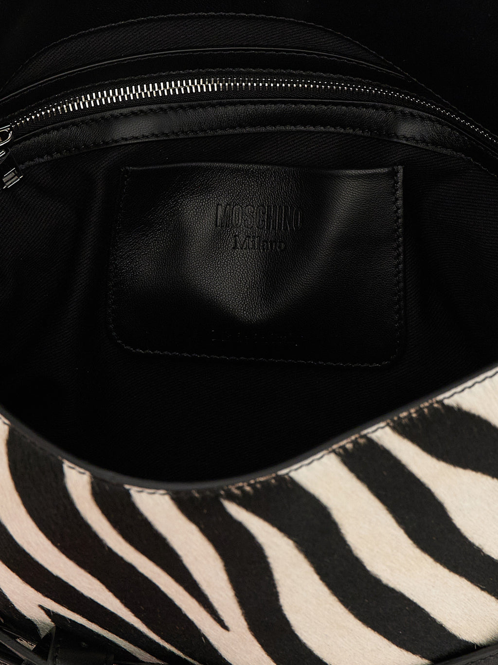 Moschino Bicolor Calfskin Handbag