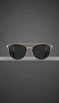 Gold-Accent Cat-Eye Sunglasses