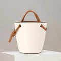 Bucket Bag PU Leather — Contrast Style