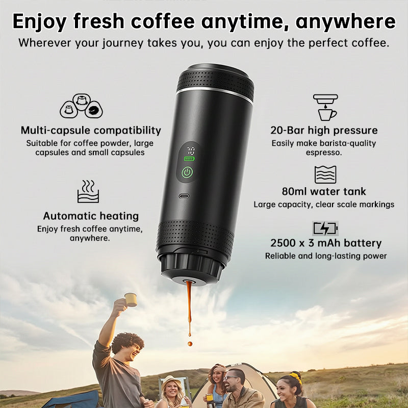 3-in-1 Portable Espresso Machine — Travel