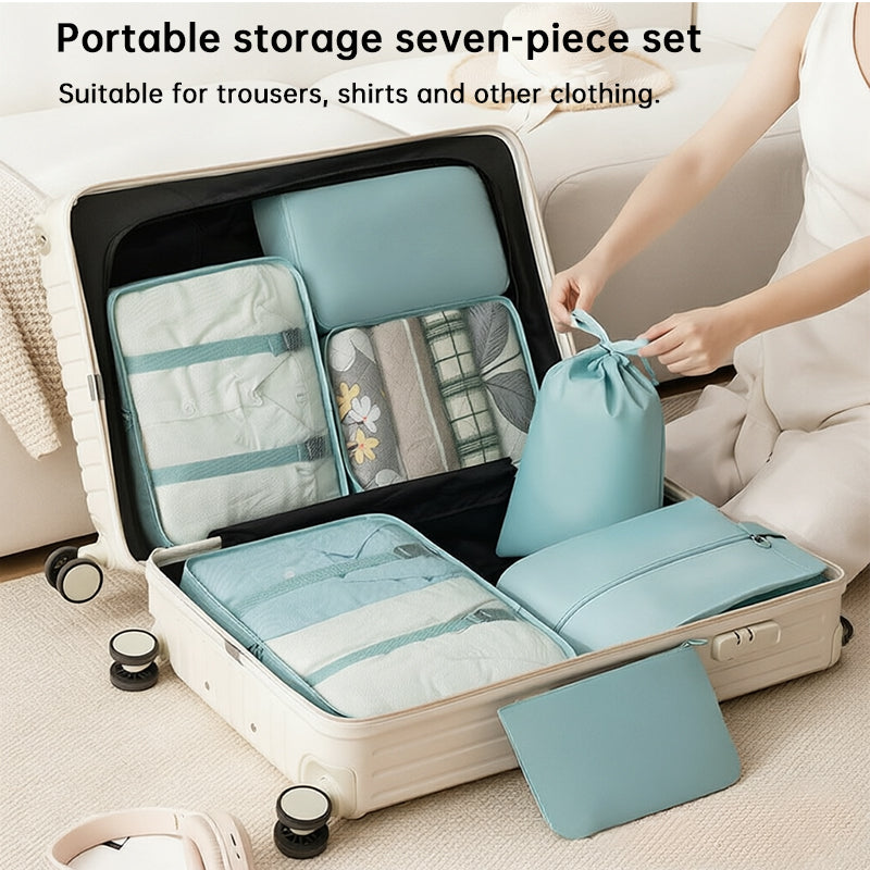 7-Piece Packing Cubes Travel Organizer Set