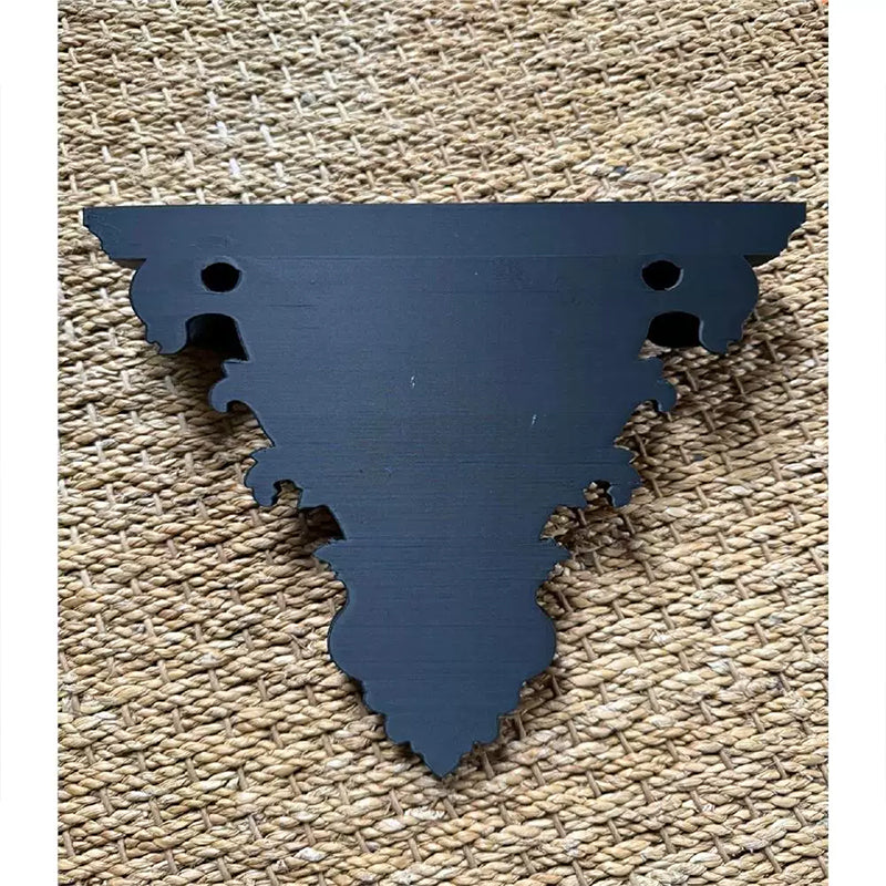3D Gothic Floating Wall Shelf — Carved Decor