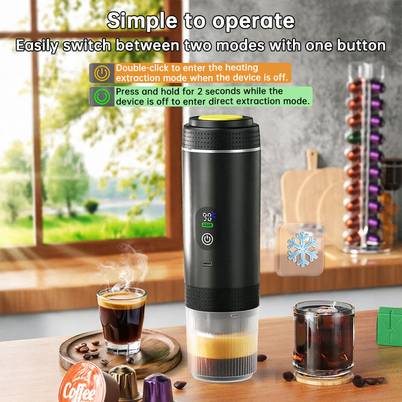 3-in-1 Portable Espresso Machine — Travel