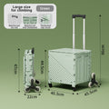 Folding Rolling Utility Cart with Lid